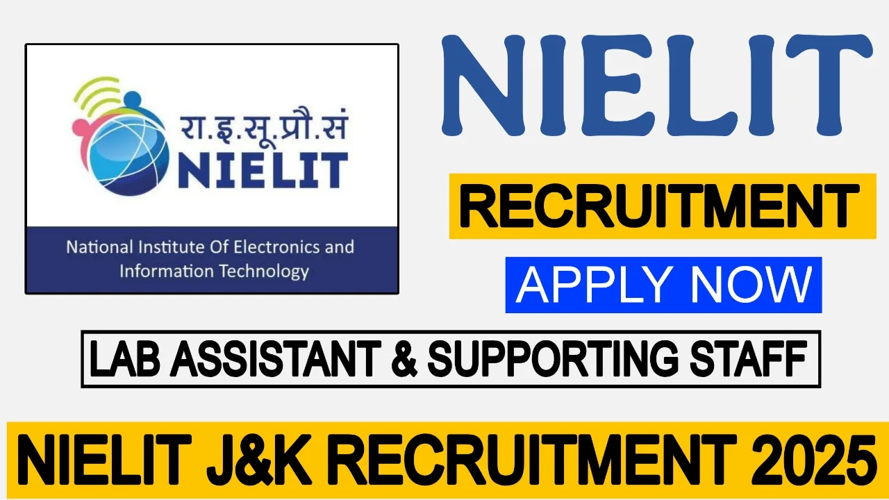 NIELIT J&K Recruitment 2025
